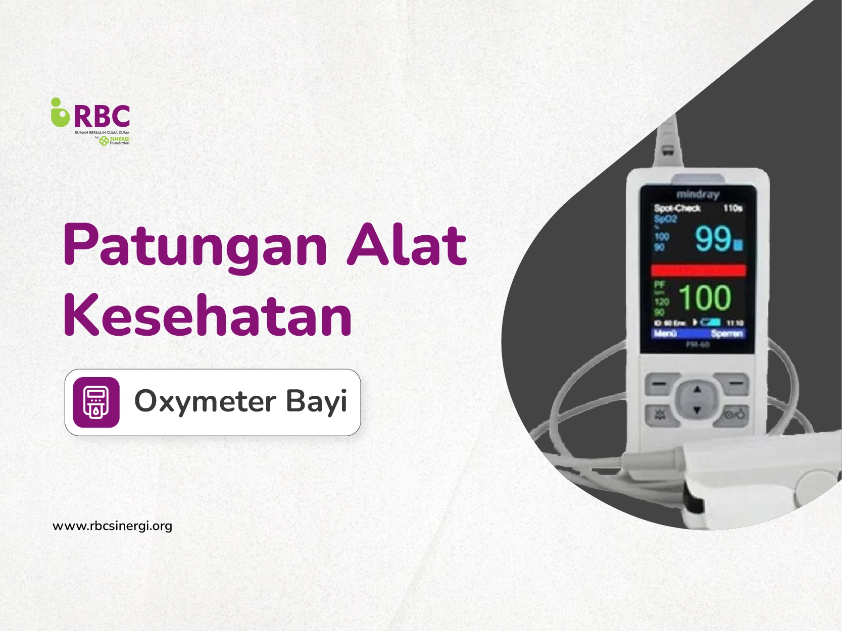 Patungan Alat Kesehatan Oxymeter Bayi